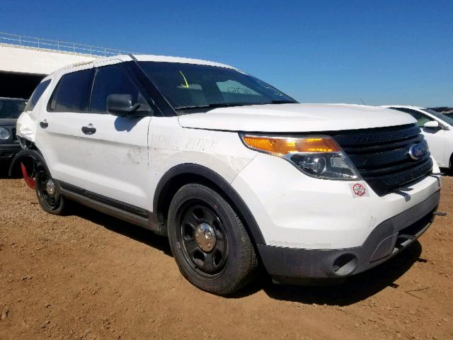 1FM5K8AR2DGC73803 - 2013 FORD EXPLORER P WHITE photo 1