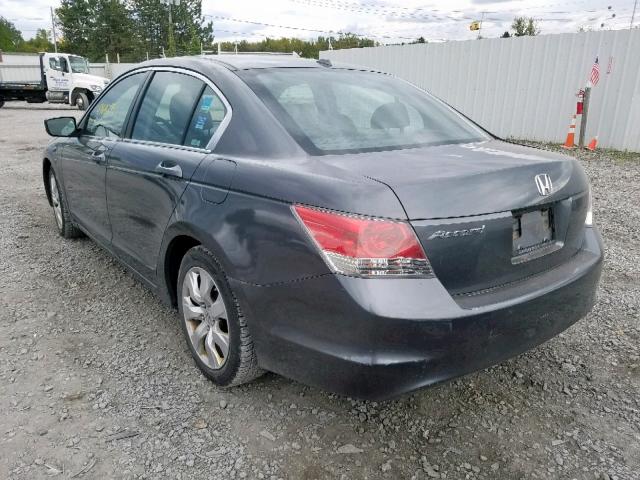 1HGCP26899A017146 - 2009 HONDA ACCORD EXL GRAY photo 3