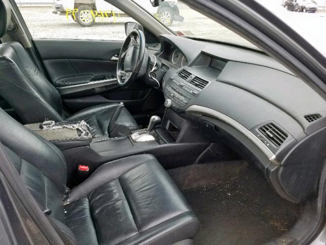 1HGCP26899A017146 - 2009 HONDA ACCORD EXL GRAY photo 5