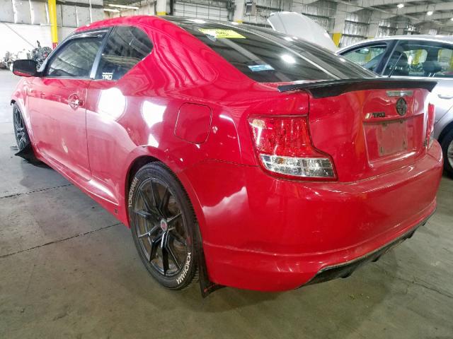 JTKJF5C70D3055778 - 2013 TOYOTA SCION TC წითელი ფოტო 3