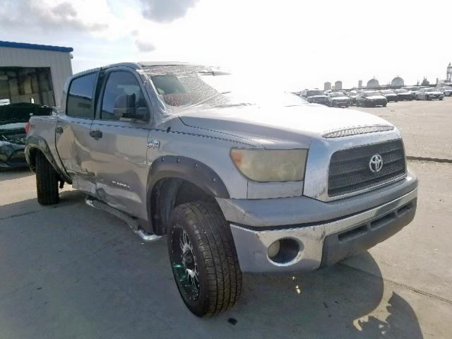 5TBEV54127S454435 - 2007 TOYOTA TUNDRA CRE SILVER photo 1