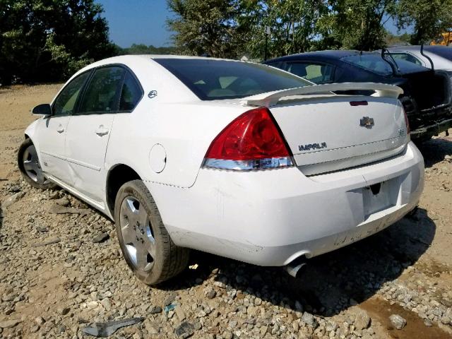 2G1WD58C969203700 - 2006 CHEVROLET IMPALA SUP Ақ фото 3