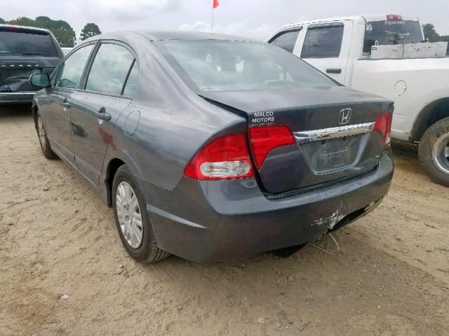 2HGFA1F34AH523888 - 2010 HONDA CIVIC VP GRAY photo 3