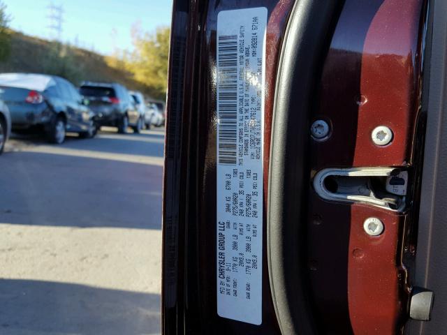 1C6RD7JT0CS147612 - 2012 DODGE RAM 1500 L MAROON photo 10