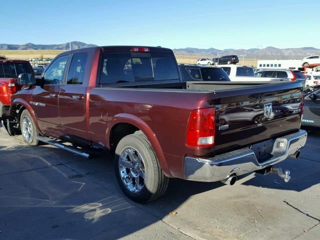 1C6RD7JT0CS147612 - 2012 DODGE RAM 1500 L MAROON photo 3