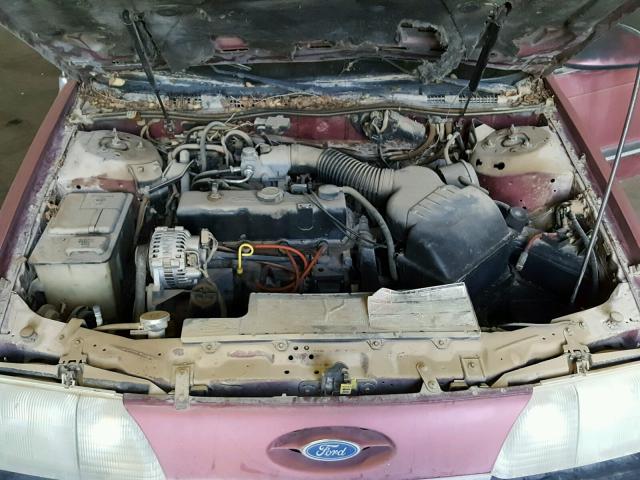 1FABP50D1JG280627 - 1988 FORD TAURUS L MAROON photo 7