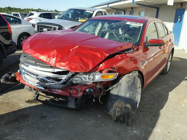 1FAHP2EW3BG148487 - 2011 FORD TAURUS SEL RED photo 2