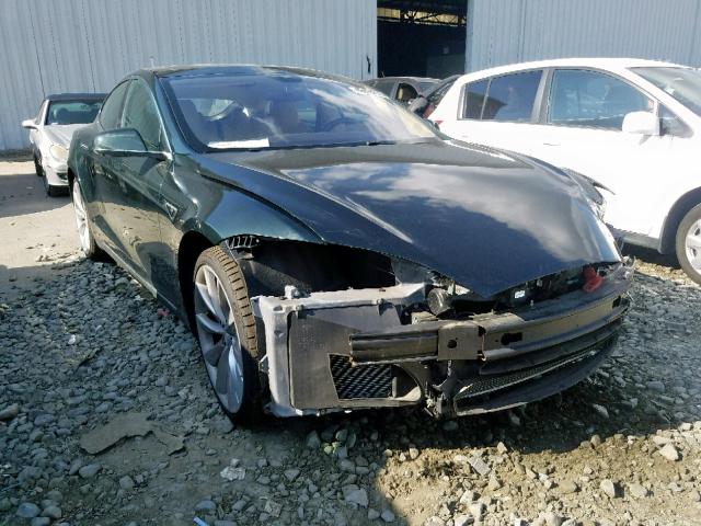 5YJSA1DN8DFP17268 - 2013 TESLA MODEL S أخضر صورة 1