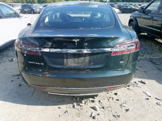 5YJSA1DN8DFP17268 - 2013 TESLA MODEL S أخضر صورة 10