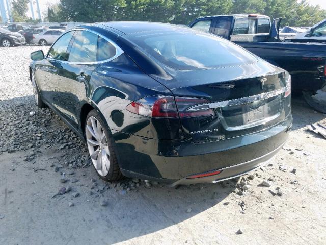 5YJSA1DN8DFP17268 - 2013 TESLA MODEL S أخضر صورة 3