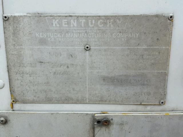 1KKVE53281L204133 - 2001 MISC TRAILER Biały zdjęcie 10