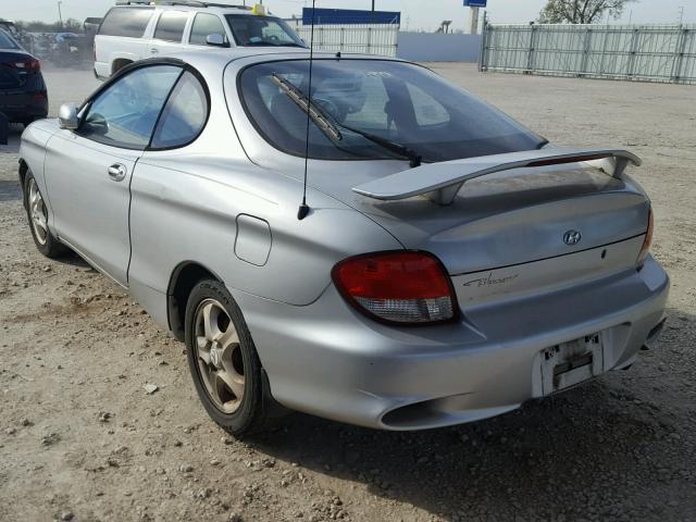 KMHJG35F21U266379 - 2001 HYUNDAI TIBURON SILVER photo 3