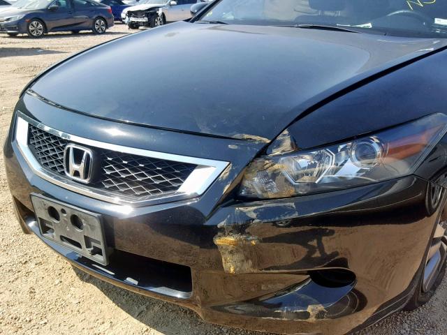 1HGCS1B80AA007673 - 2010 HONDA ACCORD EXL BLACK photo 9