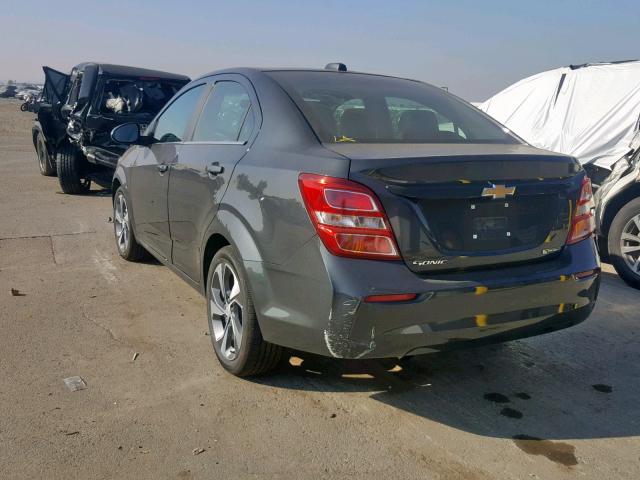 1G1JF5SBXK4128975 - 2019 CHEVROLET SONIC PREM GRAY photo 3