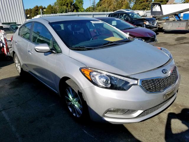 KNAFX4A84E5127570 - 2014 KIA FORTE EX SILVER photo 1