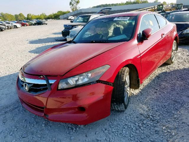 1HGCS1B87CA003333 - 2012 HONDA ACCORD EXL RED photo 2