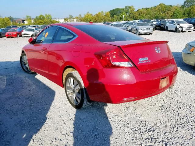 1HGCS1B87CA003333 - 2012 HONDA ACCORD EXL RED photo 3