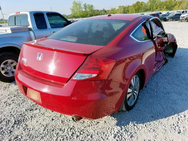 1HGCS1B87CA003333 - 2012 HONDA ACCORD EXL RED photo 4