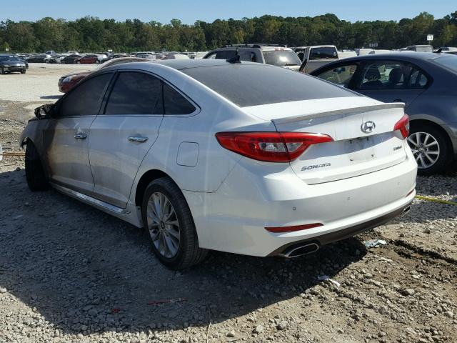 5NPE34AF3FH112942 - 2015 HYUNDAI SONATA SPO WHITE photo 3