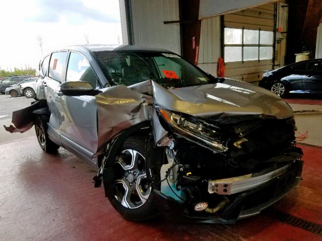 7FARW2H85JE013927 - 2018 HONDA CR-V EXL GRAY photo 1