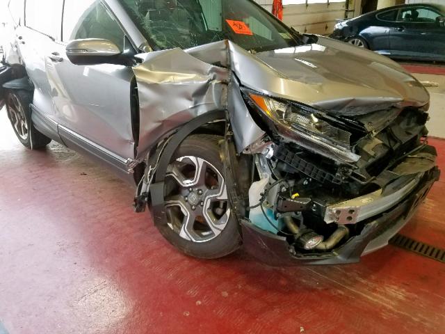 7FARW2H85JE013927 - 2018 HONDA CR-V EXL GRAY photo 9