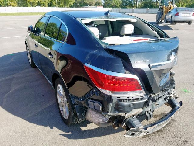 1G4GC5E37CF250676 - 2012 BUICK LACROSSE BLACK photo 3