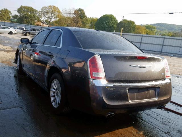 2C3CCAAG7DH542837 - 2013 CHRYSLER 300 GRAY photo 3