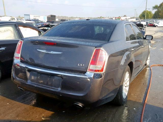 2C3CCAAG7DH542837 - 2013 CHRYSLER 300 GRAY photo 4