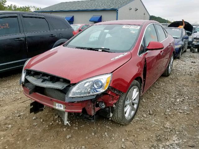 1G4PR5SK5C4214765 - 2012 BUICK VERANO CON BURGUNDY photo 2