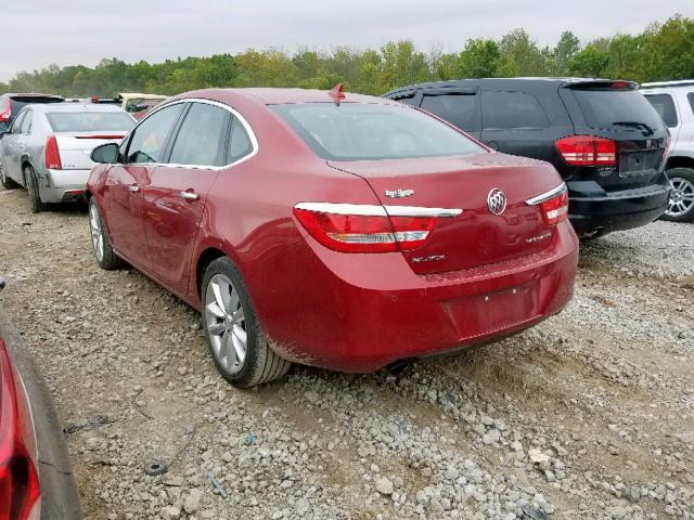 1G4PR5SK5C4214765 - 2012 BUICK VERANO CON BURGUNDY photo 3