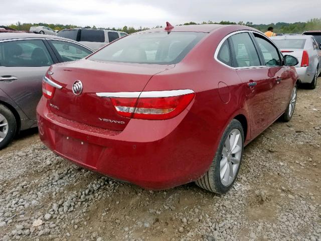 1G4PR5SK5C4214765 - 2012 BUICK VERANO CON BURGUNDY photo 4