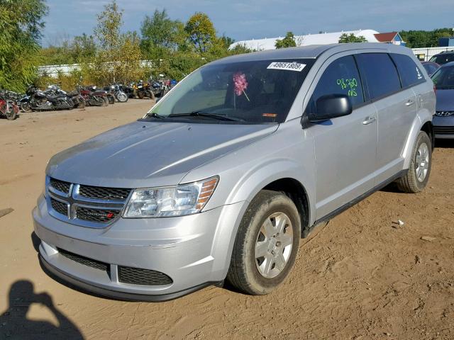 3C4PDCAB4CT278735 - 2012 DODGE JOURNEY SILVER photo 2