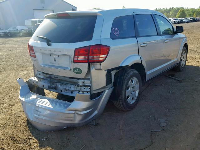 3C4PDCAB4CT278735 - 2012 DODGE JOURNEY SILVER photo 4