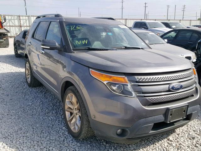 1FM5K8F87DGB21581 - 2013 FORD EXPLORER L GRAY photo 1