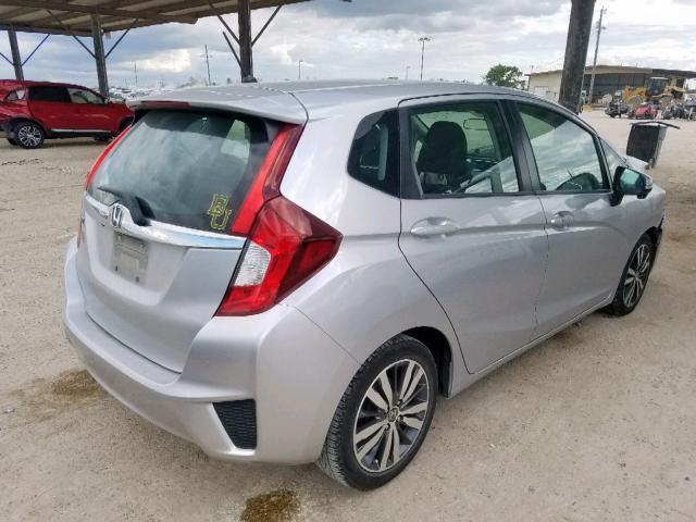 3HGGK5H80FM717442 - 2015 HONDA FIT EX SILVER photo 4