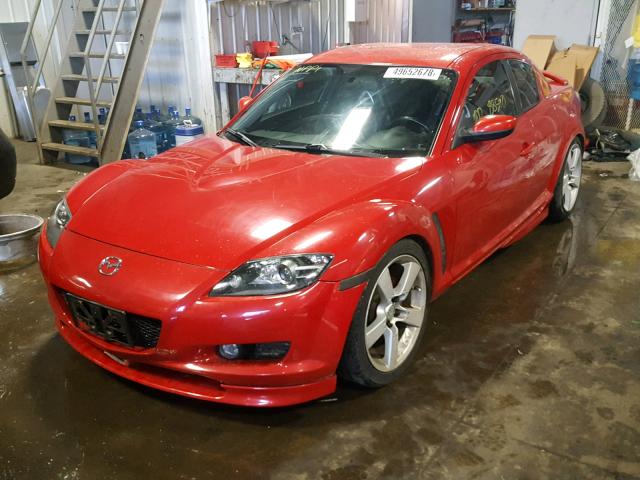 JM1FE173340101928 - 2004 MAZDA RX8 RED photo 2