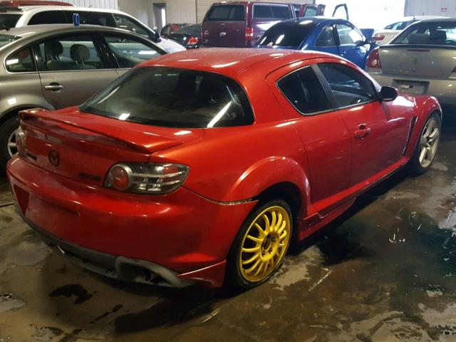 JM1FE173340101928 - 2004 MAZDA RX8 RED photo 4