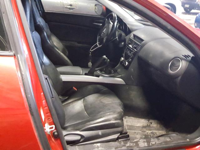 JM1FE173340101928 - 2004 MAZDA RX8 RED photo 5