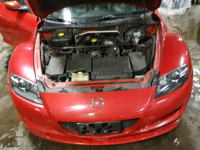 JM1FE173340101928 - 2004 MAZDA RX8 RED photo 7