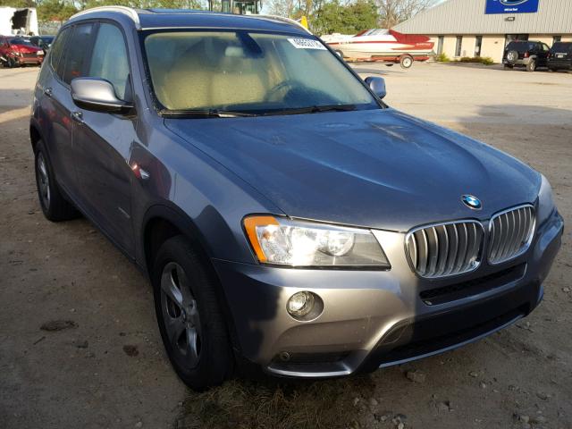 5UXWX5C51BL710664 - 2011 BMW X3 XDRIVE2 CHARCOAL photo 1