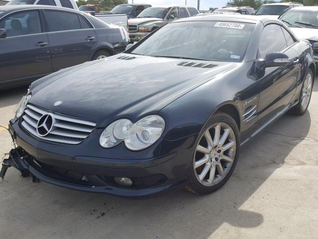 WDBSK74F33F037747 - 2003 MERCEDES-BENZ SL 55 AMG BLUE photo 2