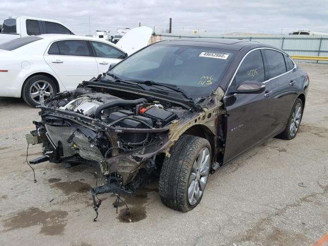 1G1ZH5SX3GF220451 - 2016 CHEVROLET MALIBU PRE BURGUNDY photo 2