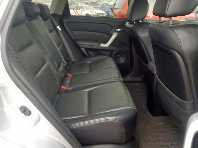 5J8TB18598A003659 - 2008 ACURA RDX TECHNO GRAY photo 6