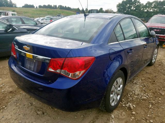 1G1PC5SH8C7163764 - 2012 CHEVROLET CRUZE LS BLUE photo 4