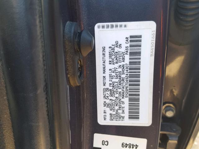 5Y2SP67049Z414307 - 2009 PONTIAC VIBE BLUE photo 10