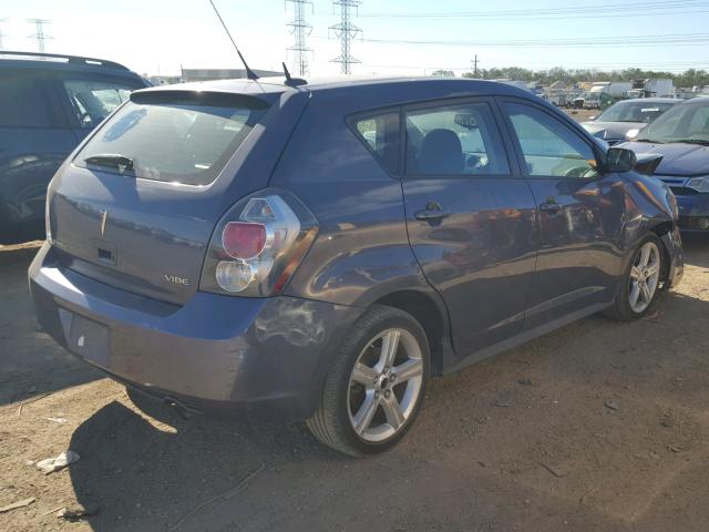 5Y2SP67049Z414307 - 2009 PONTIAC VIBE BLUE photo 4