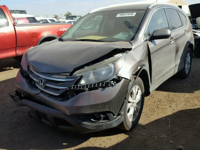 5J6RM4H76CL048412 - 2012 HONDA CR-V EXL CHARCOAL photo 2