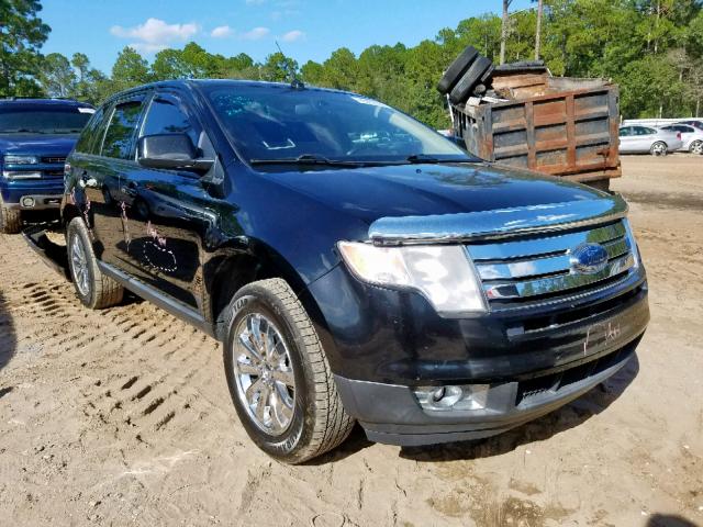 2FMDK38C68BA54128 - 2008 FORD EDGE SEL BLACK photo 1