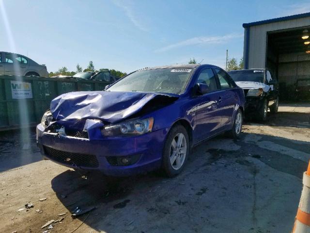 JA3AU26U88U030963 - 2008 MITSUBISHI LANCER ES BLUE photo 2