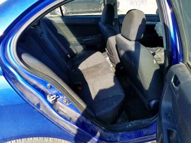 JA3AU26U88U030963 - 2008 MITSUBISHI LANCER ES BLUE photo 6